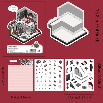 Sticker 3D Mondes merveilleux : 6 scènes miniatures
