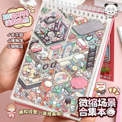 Livre de Stickers 3D : 20 scènes miniatures différentes